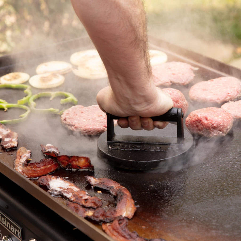 Cuisinart Smash Burger Press, Cast Iron, Heat Resistant Handle (CISB-111C) 🍁 All In One Marketplace Canada