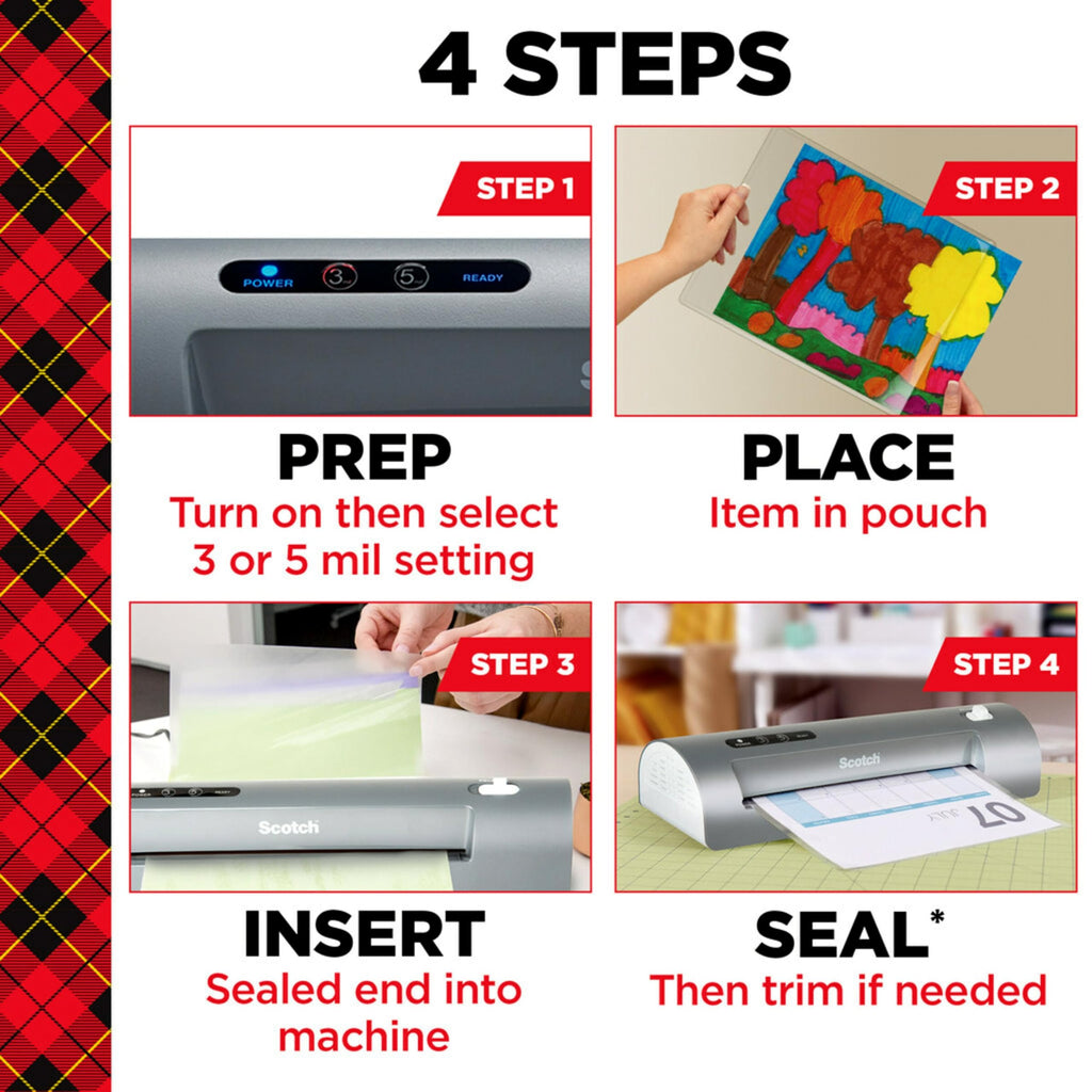 Scotch Thermal Laminator, 2 Roller System for a Professional Finish, Use for Home, Office or School, Suitable for use with Photos (TL901X)