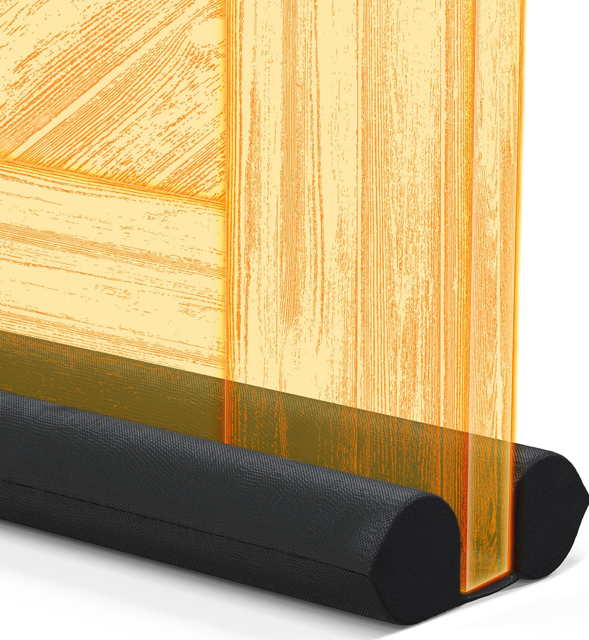 Everlasting Comfort 2 Sided Under Door Draft Stopper for Bottom of Doors - Quick Install, Keeps Heat In & Cold Air Out- Weather Stripping Door Seal Strip & Noise Blocker for Interior -Fits 76 - 91cm W 🍁 All In One Marketplace Canada