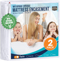 Utopia Bedding Zippered Mattress Encasement Twin (Pack of 2) - 100% Waterproof and Bed Bug Proof Mattress Protector - Absorbent, Six-Sided Mattress Cover 🍁 All In One Marketplace Canada