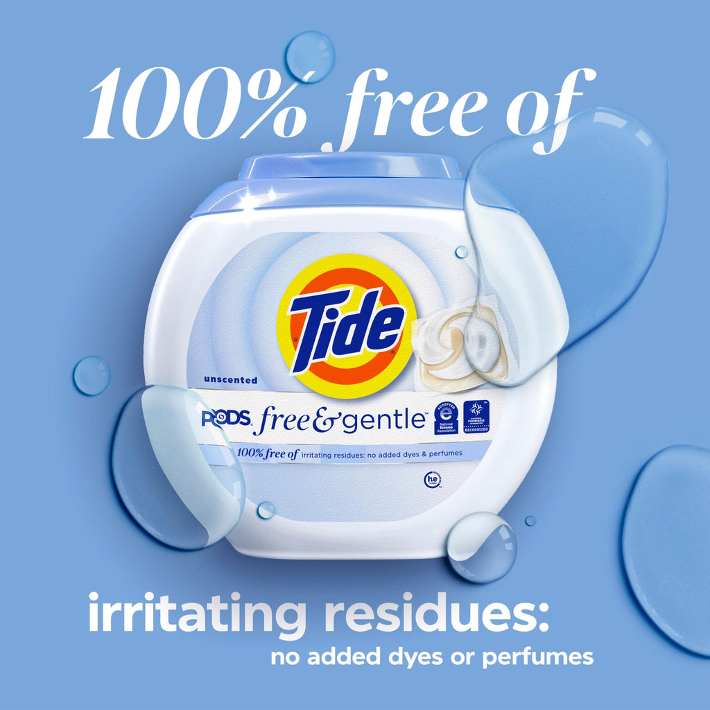 Tide PODS Free & Gentle Laundry Detergent — 76 Pacs