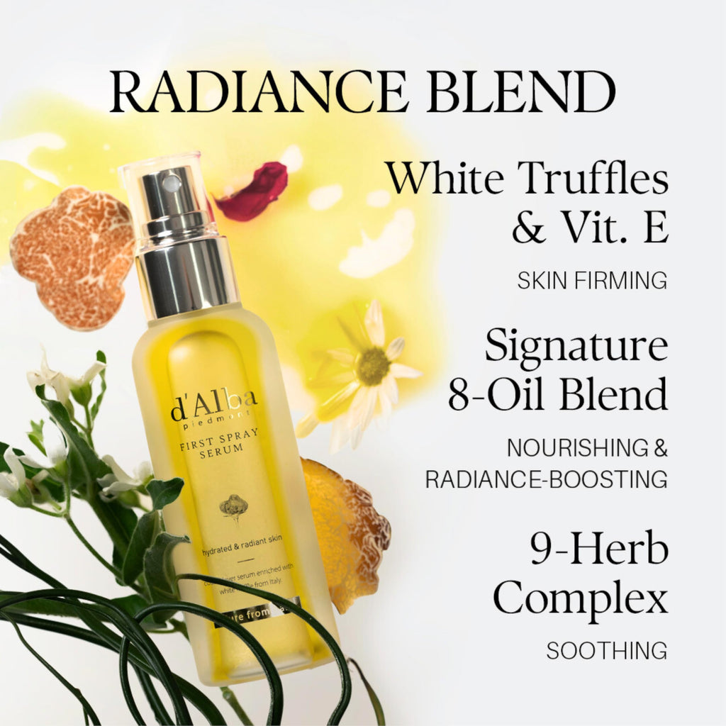 d'alba Piedmont Italian White Truffle First Spray Serum, Vegan Skin Care, Hydrating Face Moisturizer, Glow Serum for Radiant Skin, Non Comedogenic, All In One Mist, Korean skincare, 100ml 🍁 All In One Marketplace Canada