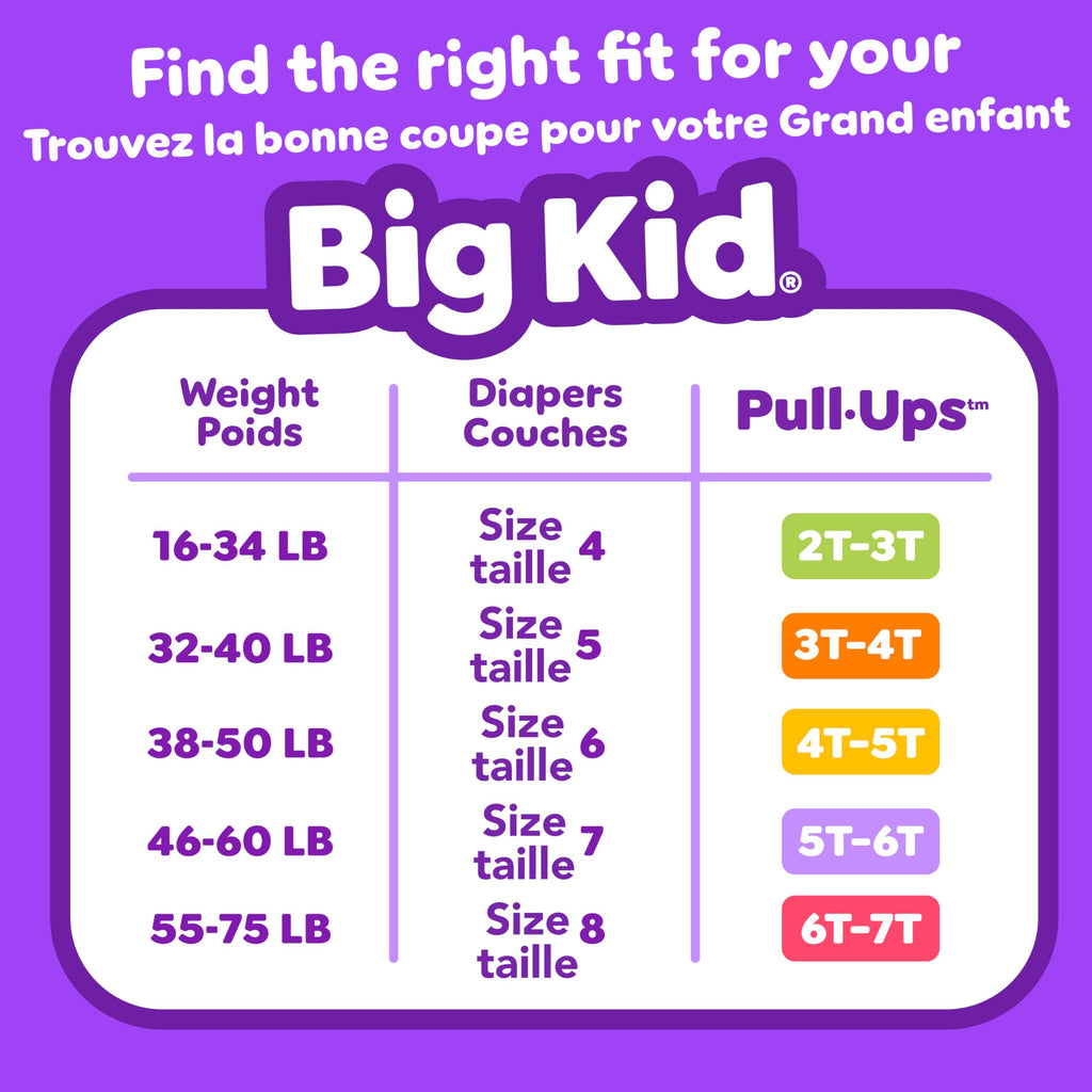 Pull-Ups Boys' Potty Training Pants, 4T-5T (38-50 lbs), 82 Count 🍁 All In One Marketplace Canada