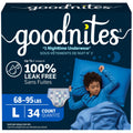 Boys Bedwetting Night Time Underwear, Goodnites, L, 34 Ct, Giga Pack 🍁 All In One Marketplace Canada