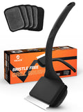 MEKER Grill Brush Bristle Free, Grill Cleaner Brush with 5 BBQ Replacement Head for Cast Iron, Stainless Steel Grates, Safe Grill Scraper Outdoor BBQ Grill, Black 🍁 All In One Marketplace Canada