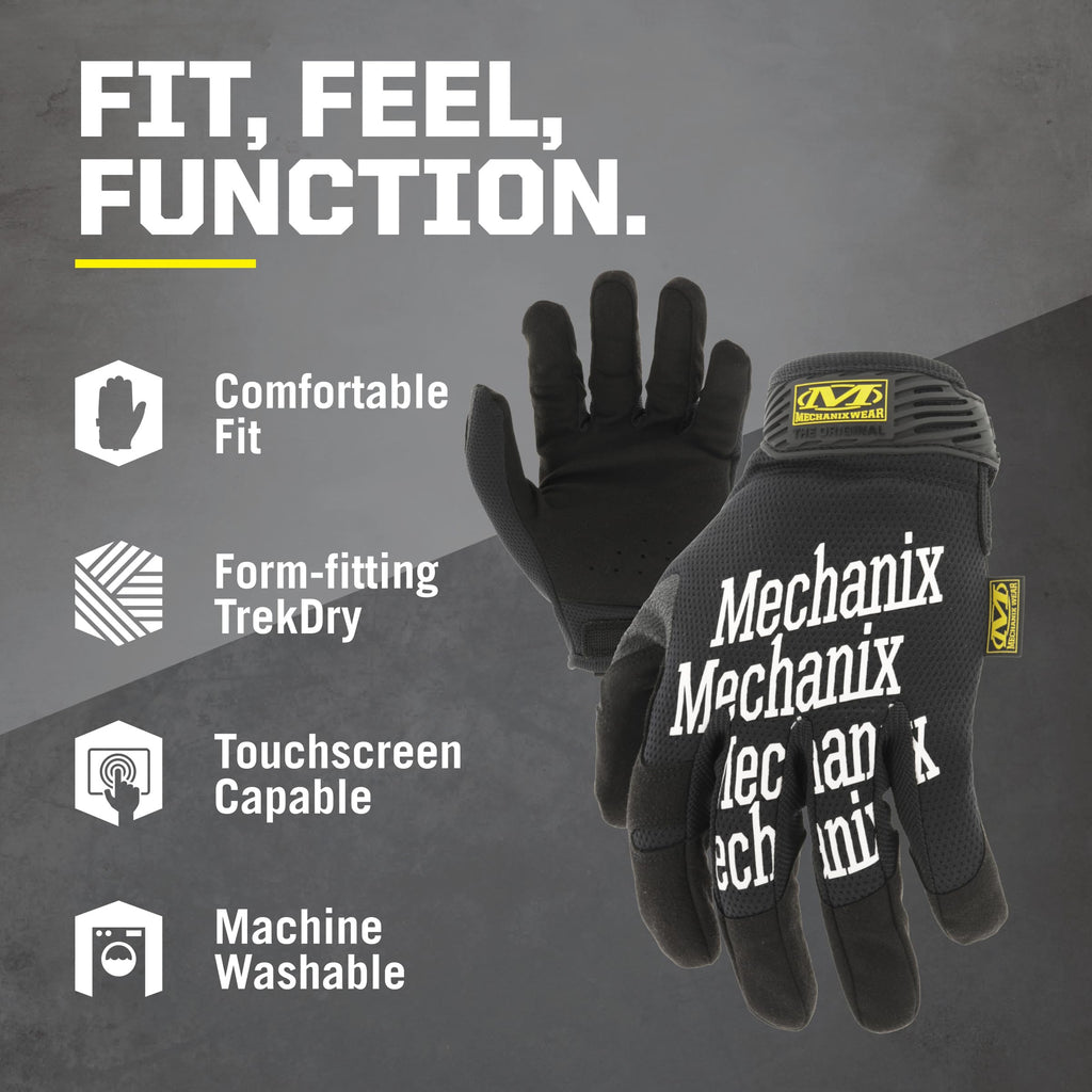 Mechanix Wear Original Work Gloves — Black, Large
