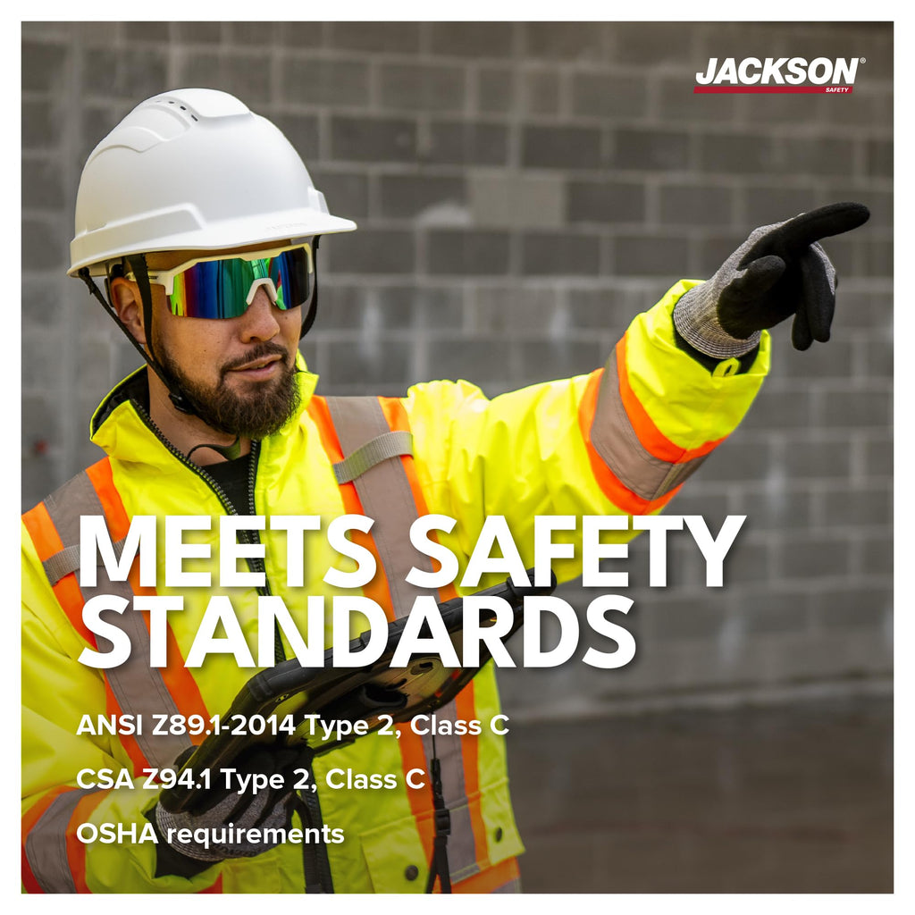Jackson Safety SENTRY2 Vented Hard Hat — Type 2 Class C, White (22320)