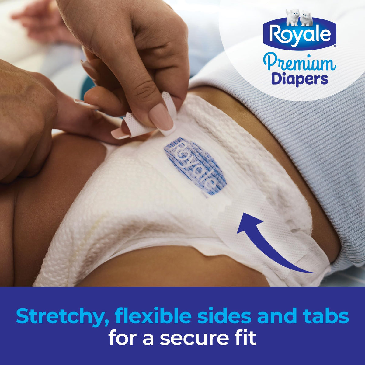 Royale Premium Diapers, Size 1 (8-14 lb), 96 Count, Disposable Baby Diapers 🍁 All In One Marketplace Canada