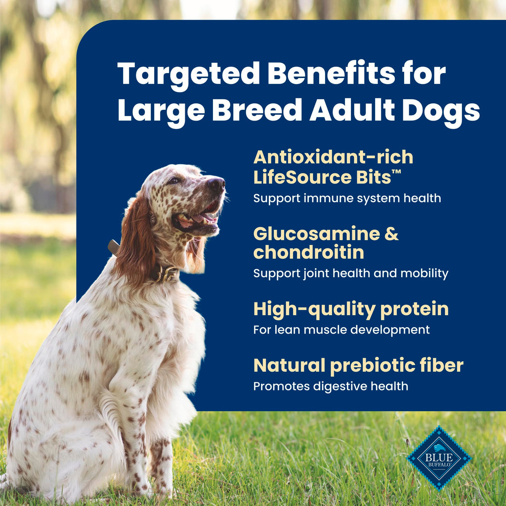 Blue Buffalo Life Protection Formula Large Breed Adult Dry Dog Food, Promotes Joint Health and Lean Muscles, Made with Natural Ingredients, Chicken & Brown Rice Recipe,11.7kg/26 lbs 🍁 All In One Marketplace Canada