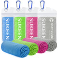 Sukeen [4 Pack] Cooling Towel (40"x12"), Ice Towel, Soft Breathable Chilly Towel, Microfiber Towel for Yoga, Sport, Running, Gym, Workout,Camping, Fitness, Workout & More Activities 🍁 All In One Marketplace Canada