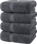 Utopia Towels 4 Pack Premium Bath Towels Set, 27 by 54 Inches, 100% Ring Spun Cotton 600GSM, Lightweight and Highly Absorbent Quick Drying Towels, Perfect for Daily Use, Grey 🍁 All In One Marketplace Canada