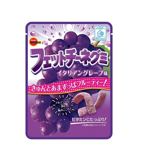 Bourbon Fettuccine Gummy Grape (50G) [Best Before Date: 2027.03]