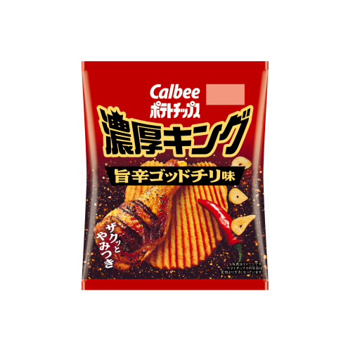 Calbee Potato Chips Rich King Delicious Spicy God Chili (52G) [Best Before Date: 2027.01]
