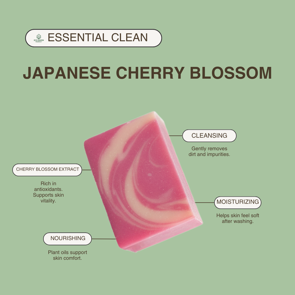 Japanese Cherry Blossom Soap Bar | Gentle Floral Cleanse