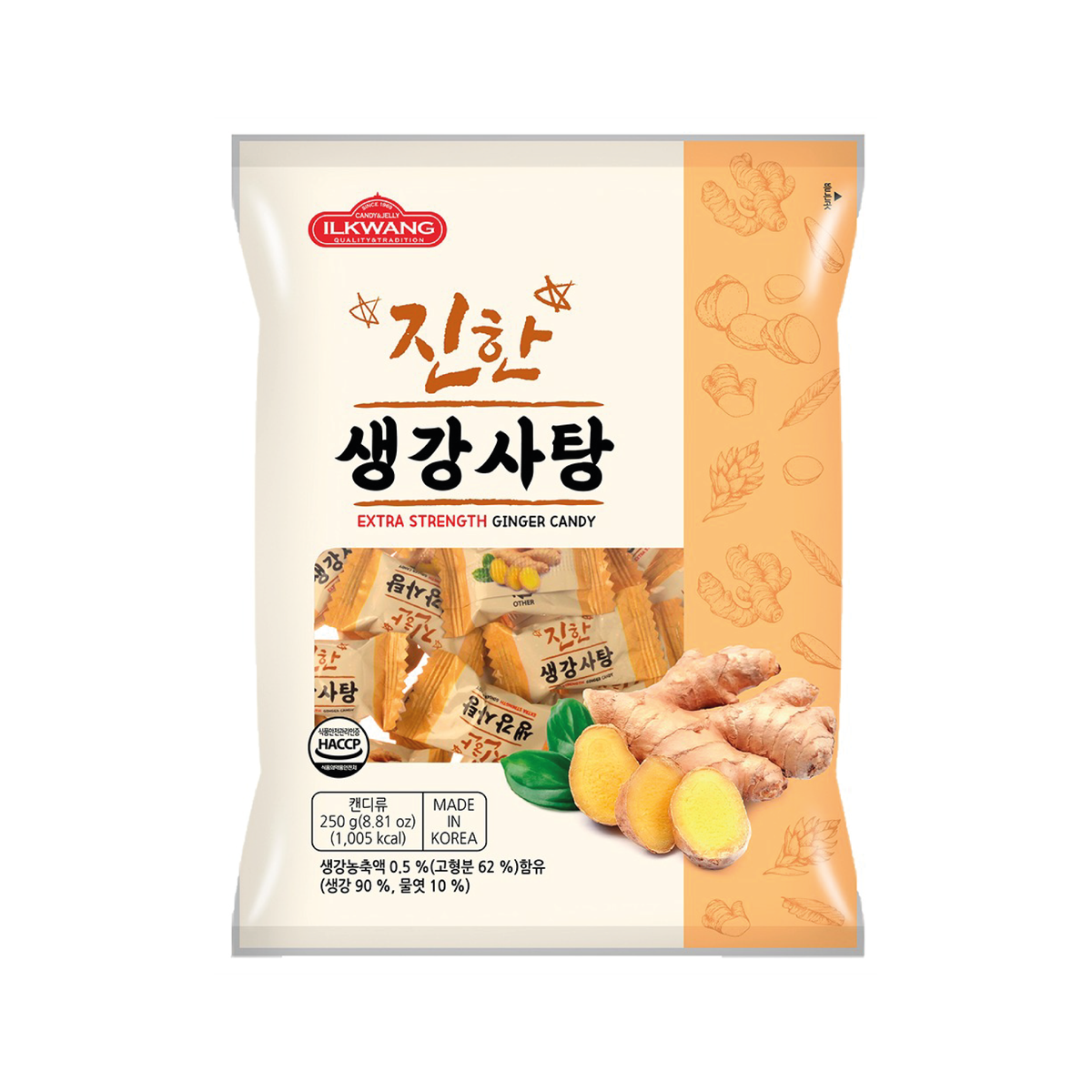 ILKWang Extra Strength Ginger Candy [Best Before Date: 2027.12.16]