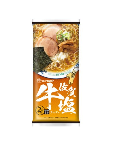Marutai Saga Gyu Beef Shio Ramen (2 Servings/185G) [Best Before Date: 2027.01.19]