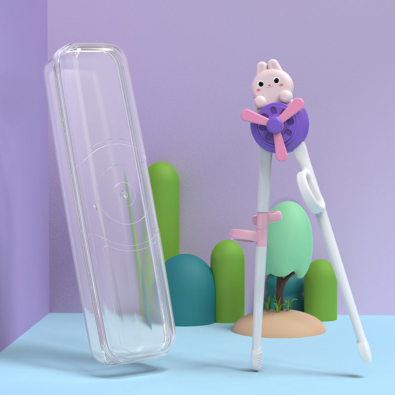 Children Training Chopsticks