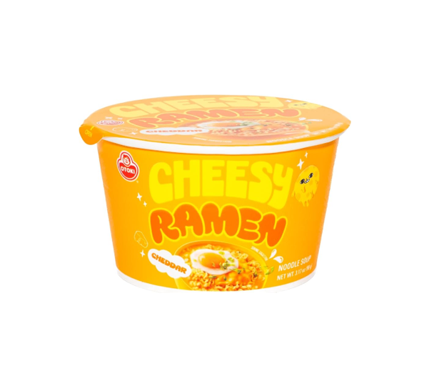Ottogi Cheesy Cheddar Ramen Bowl (90G) [Best Before Date: 2027.06.08]