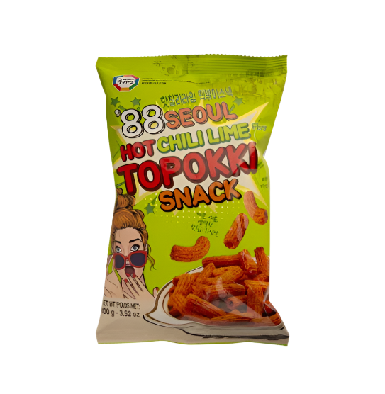 Surasang Hot Chili Lime Topokki Snack (100G) [Best Before Date: 2027.06.28]