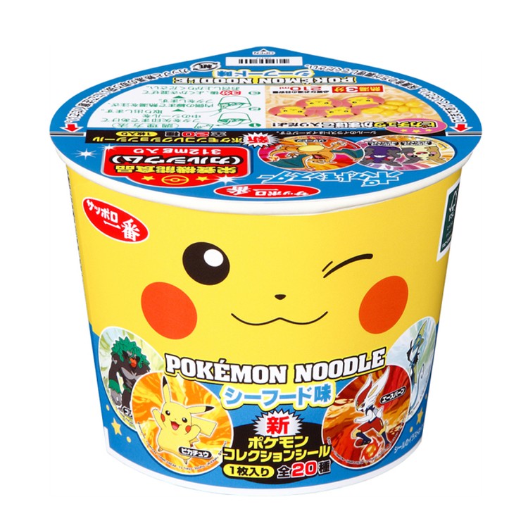 Sapporo Ichiban Pokémon Noodle Seafood (37G) [Best Before Date: 2026.12.27]