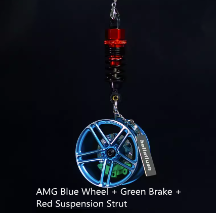 Hellaflush Car Wheel Keychain