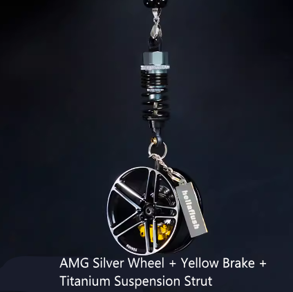 Hellaflush Car Wheel Keychain
