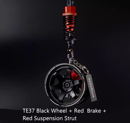 Hellaflush Car Wheel Keychain