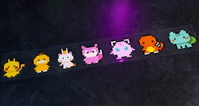 Pokémon Pixel Friends Car Sticker (1 Piece)