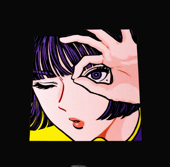 JDM Anime Cool Girl Vinyl Sticker (1 Piece)