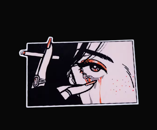 JDM Anime Cool Girl Vinyl Sticker (1 Piece)