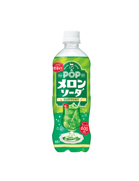 Suntory POP Melon Soda (600ML) [Best Before Date: 2026.12.21]
