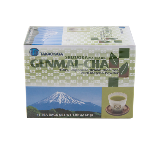 Takaokaya Shizuoka Genmaicha Green Tea (16 Packets/31G) [Best Before Date: 2028.03.13]