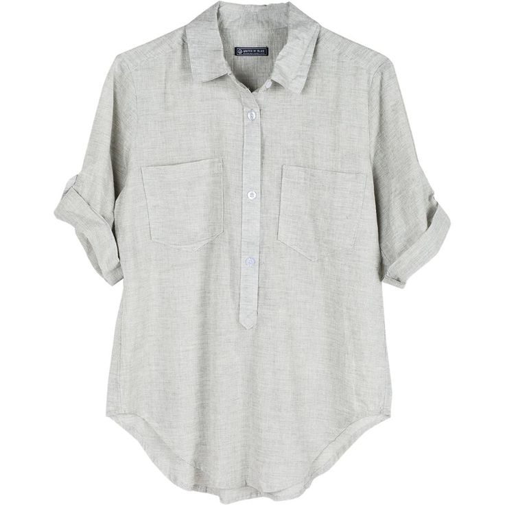 United By Blue Womens Torrey Popover Organic Cotton Shirts