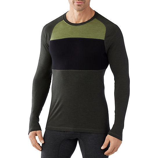 Smartwool Men's NTS Mid 250 Color Block Crew Tops Small
